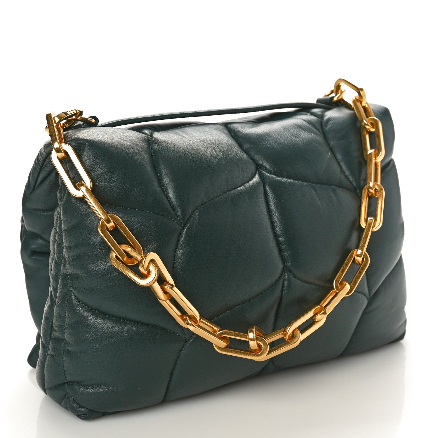 Mulberry Nappa Pillow Quilted Little Softie Bag Mulberry Green 2 of 8