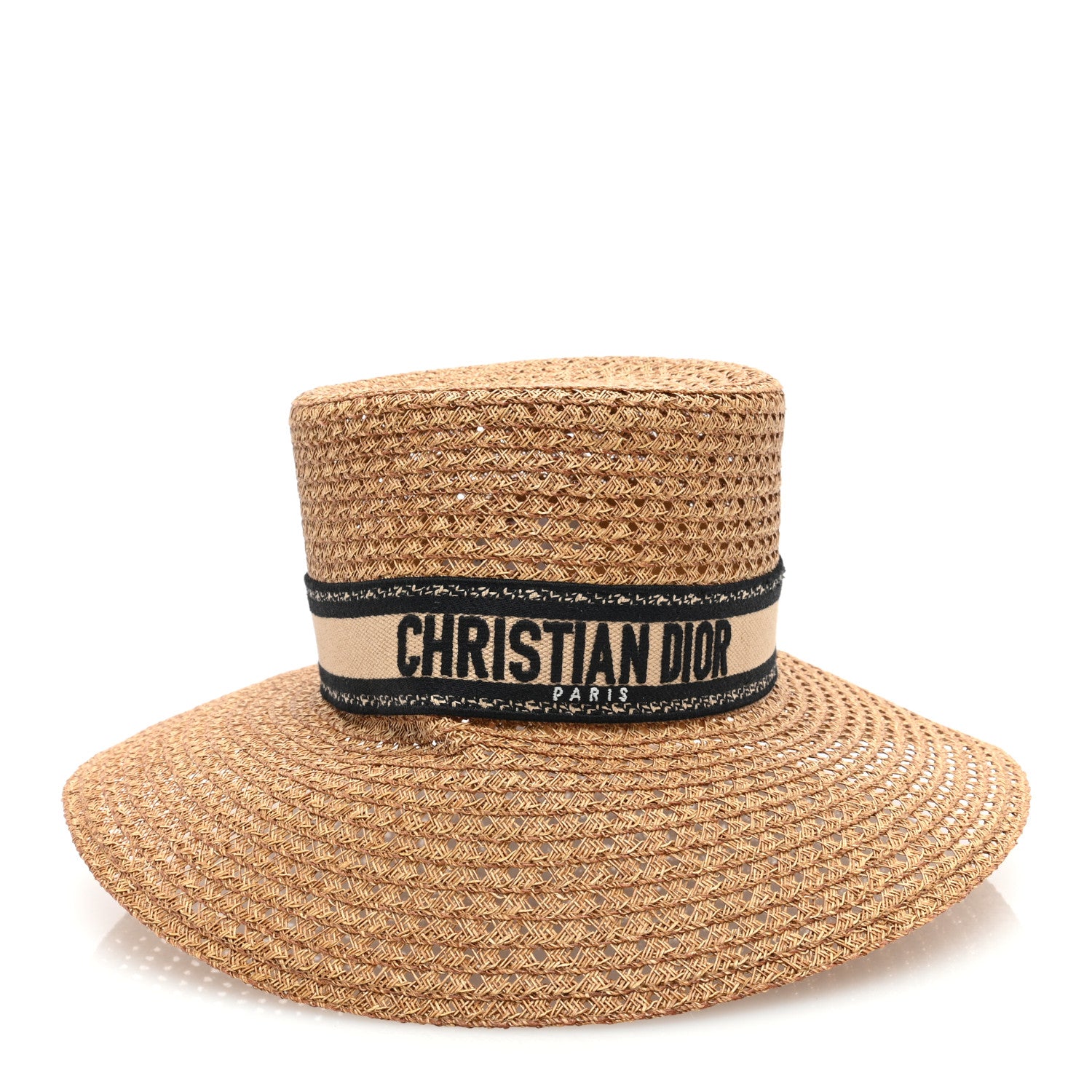 Christian Dior Straw Bucket Hat 57 Natural 2 of 10