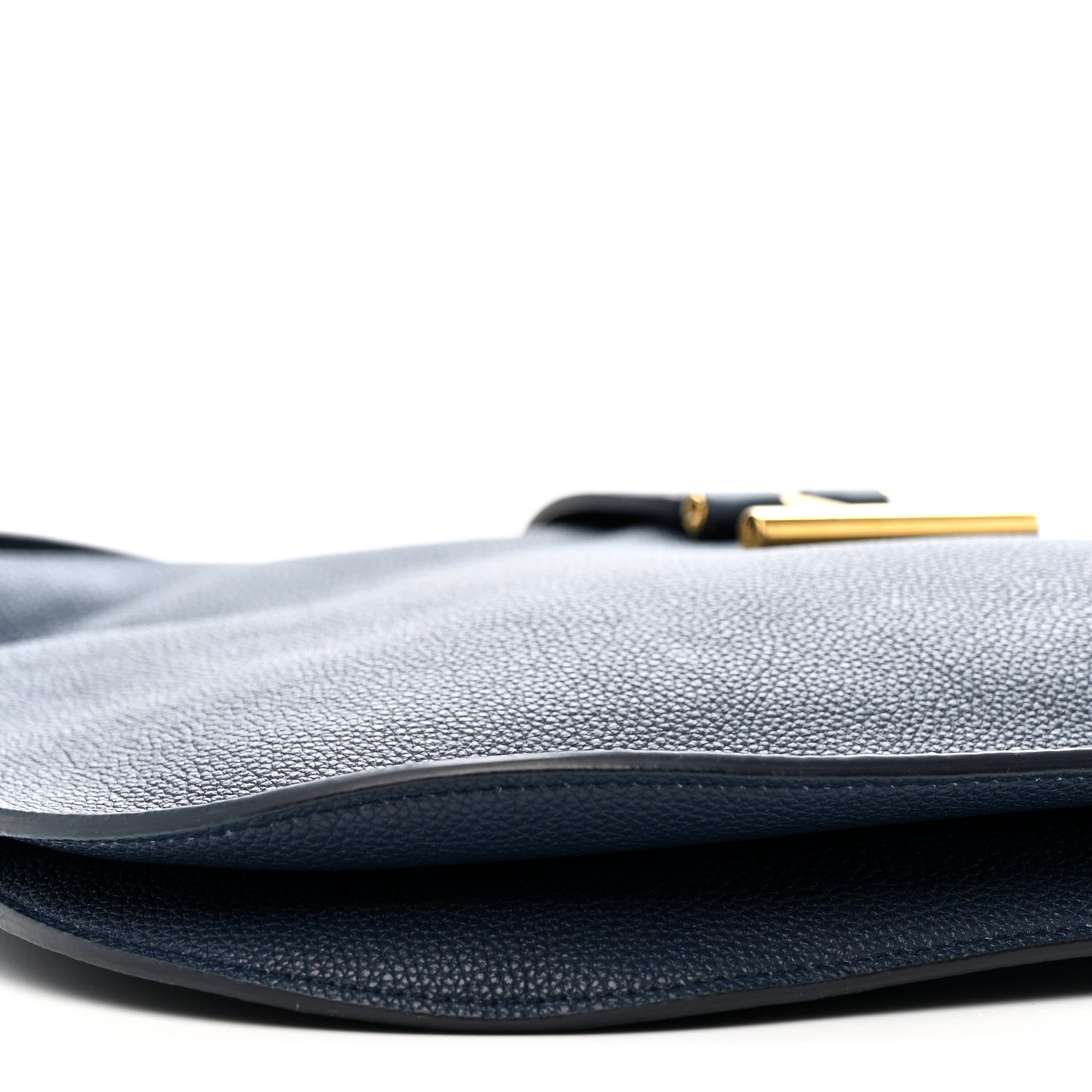 Grained Calfskin Large Tara Crossbody  Denim Blue