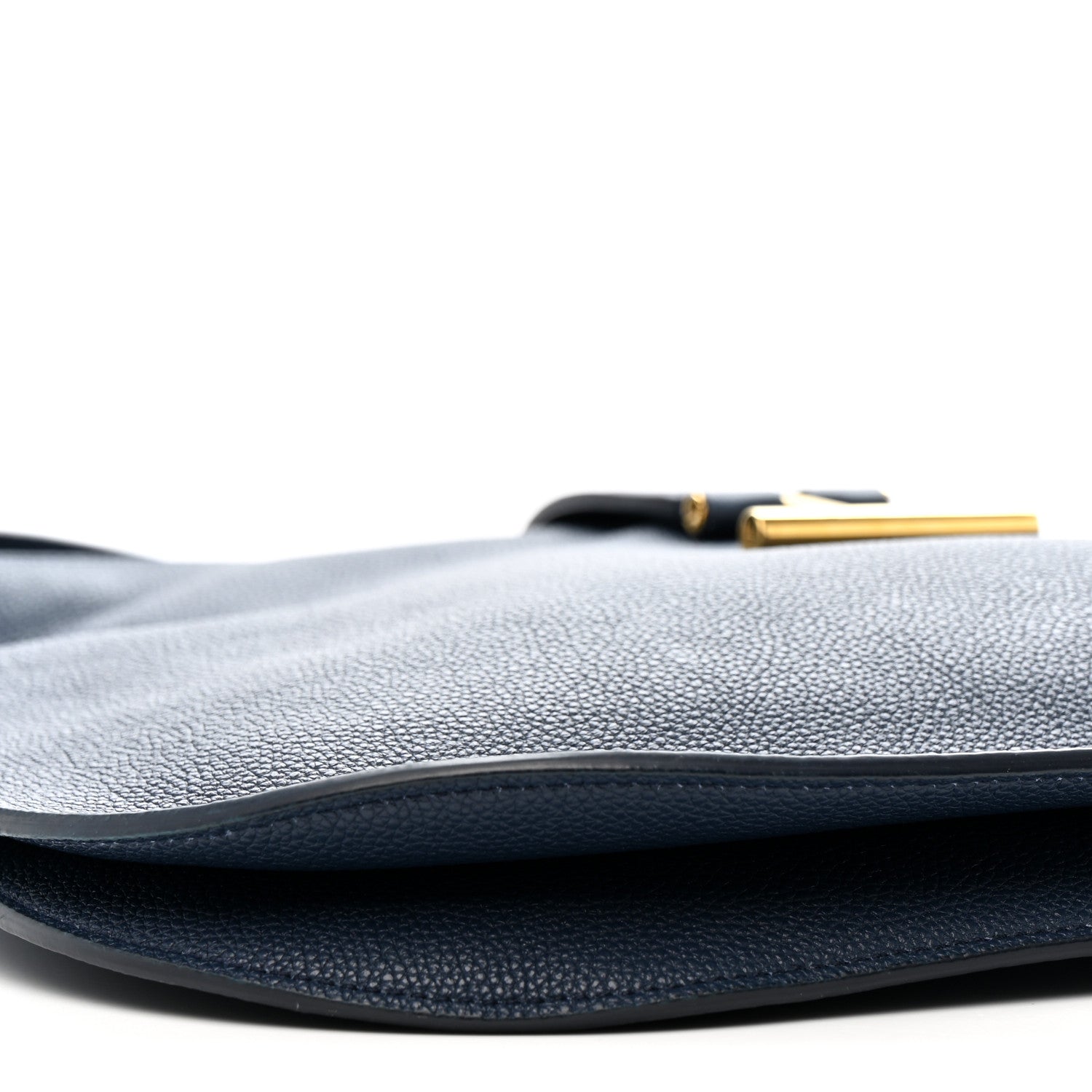 Tom Ford Grained Calfskin Large Tara Crossbody  Denim Blue 9 of 11