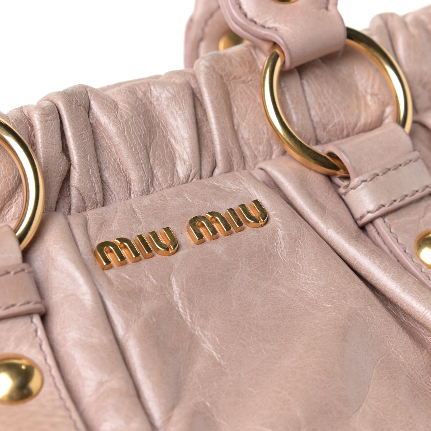 Vitello Shine Top Handle Satchel Mughetto