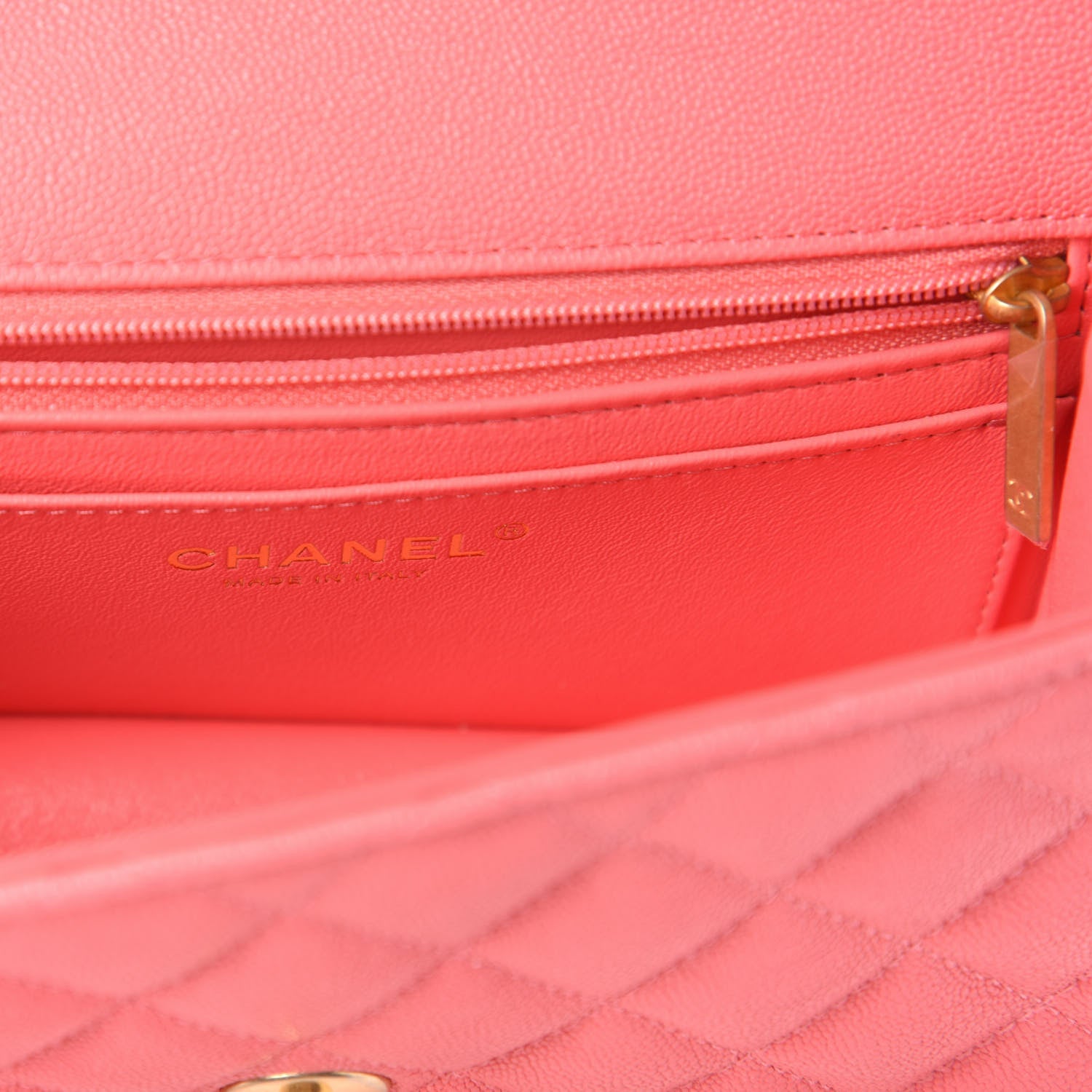 Chanel Caviar Quilted Mini Top Handle Rectangular Flap Pink 8 of 10