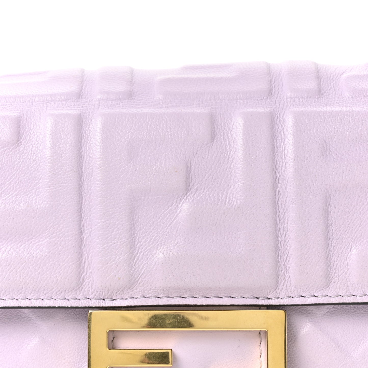 Nappa FF 1974 Embossed Mini Baguette Anemone