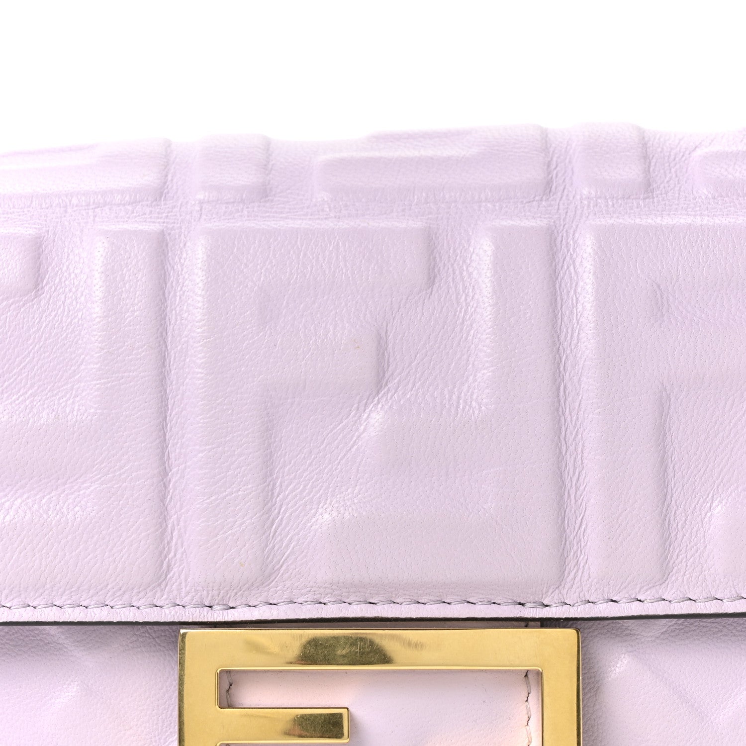 Fendi Nappa FF 1974 Embossed Mini Baguette Anemone 8 of 10