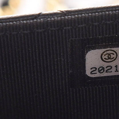 Chanel Lambskin Quilted Wallet On Chain WOC Black 7 of 9