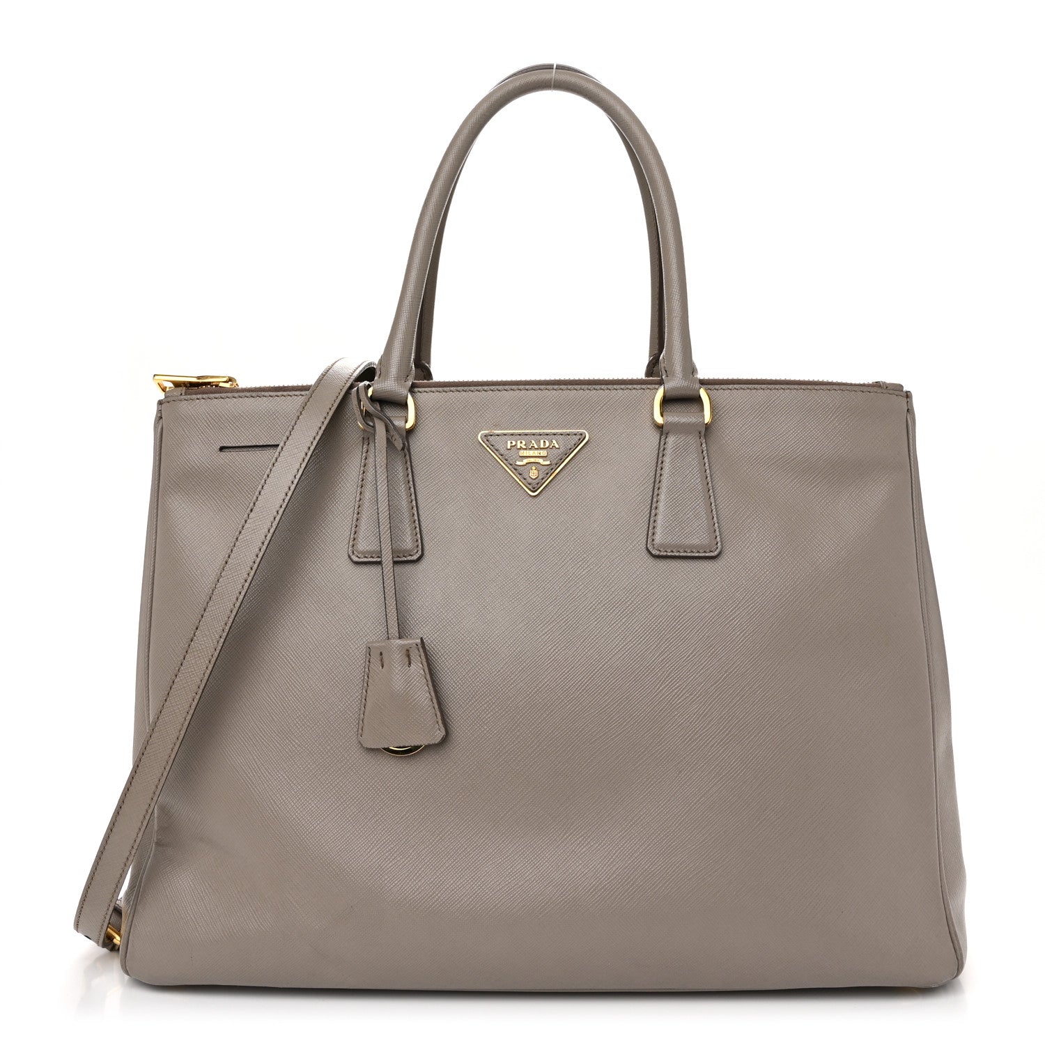 Prada Saffiano Large Galleria Double Zip Tote Argilla 1 of 15