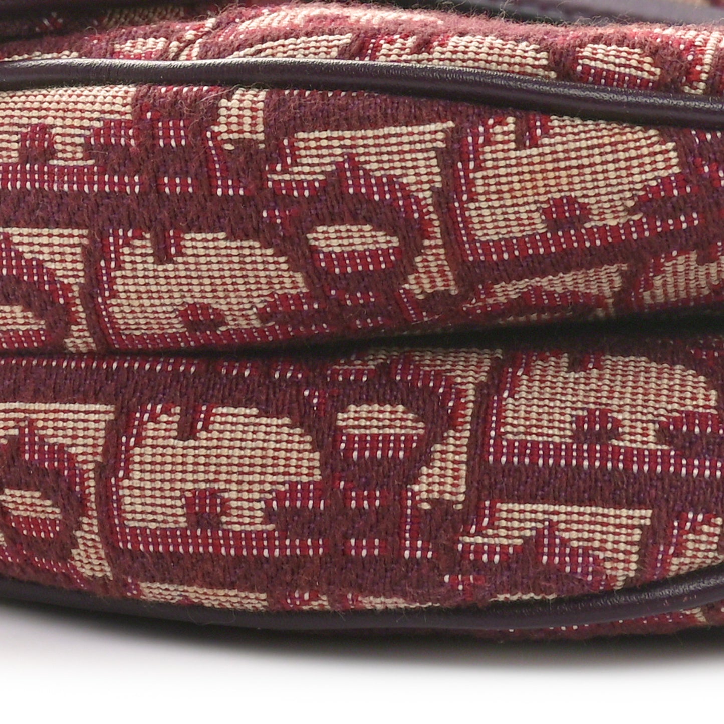 Oblique Saddle Bag Burgundy