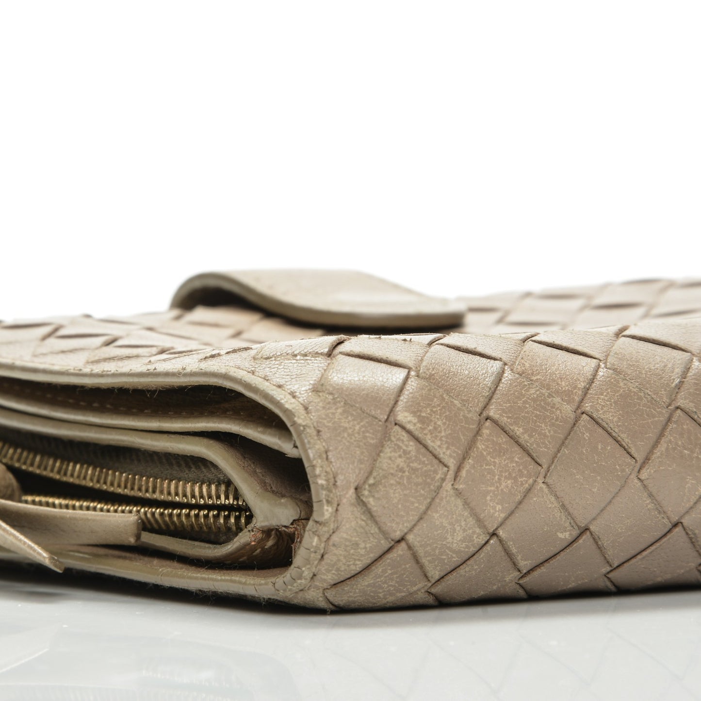 Nappa Intrecciato French Compact Wallet