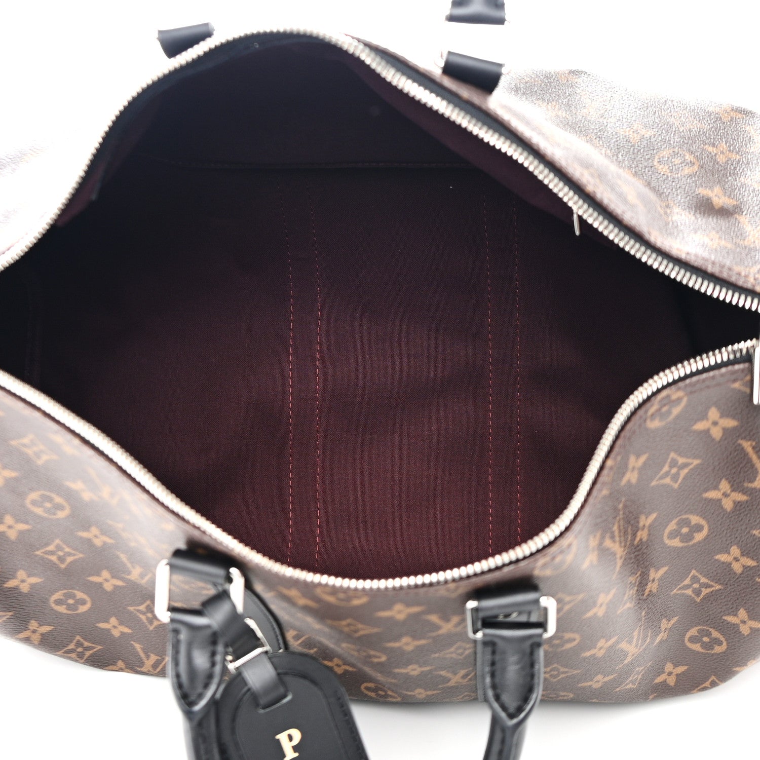 Louis Vuitton Monogram Macassar Keepall Bandouliere 45 4 of 10