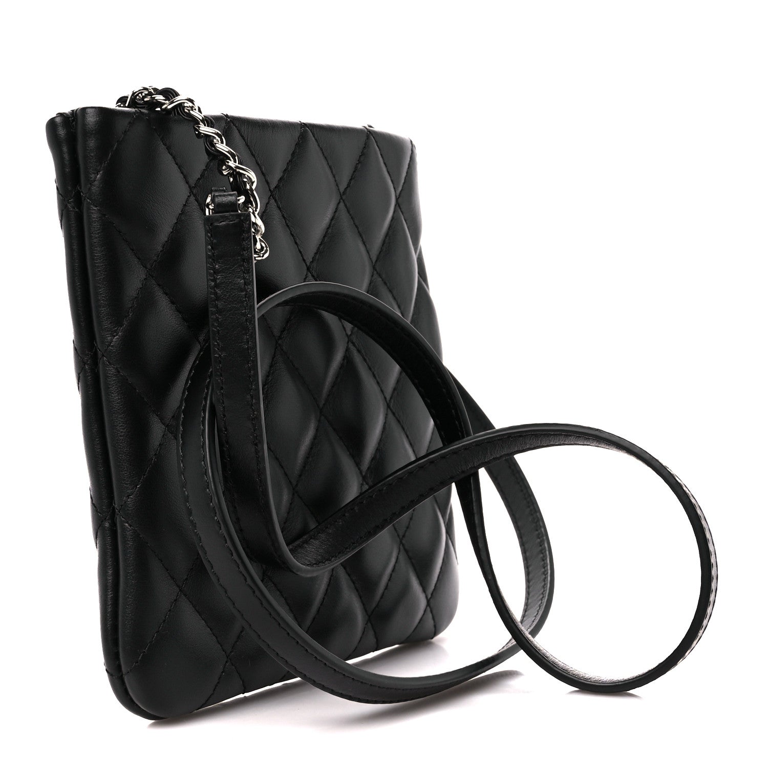 Chanel Lambskin Quilted Crossbody Bag Black 2 of 11