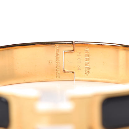 Hermes Enamel Narrow Clic Clac H Bracelet PM Black 4 of 5