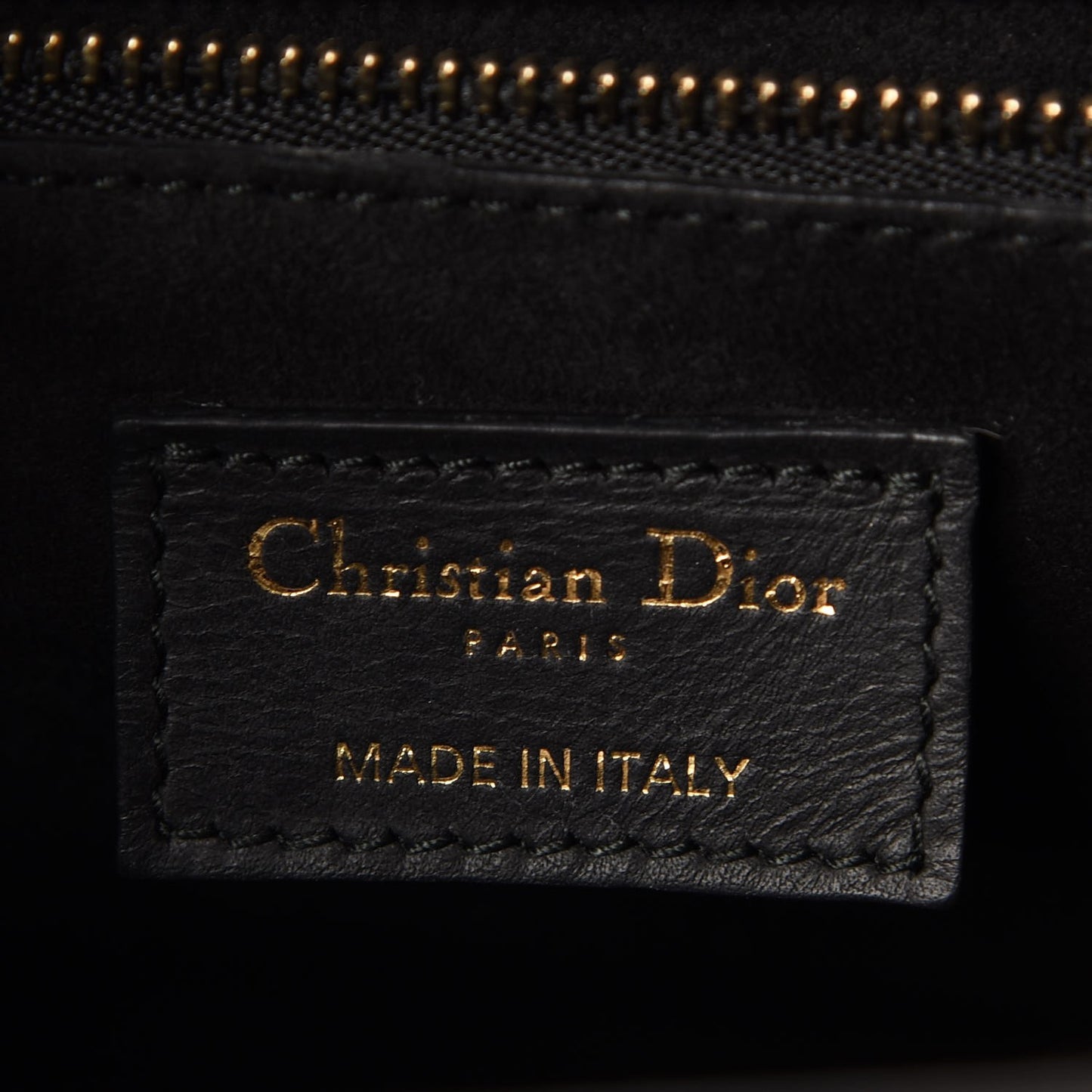Calfskin Cannage Large Lady Dior Matte Black
