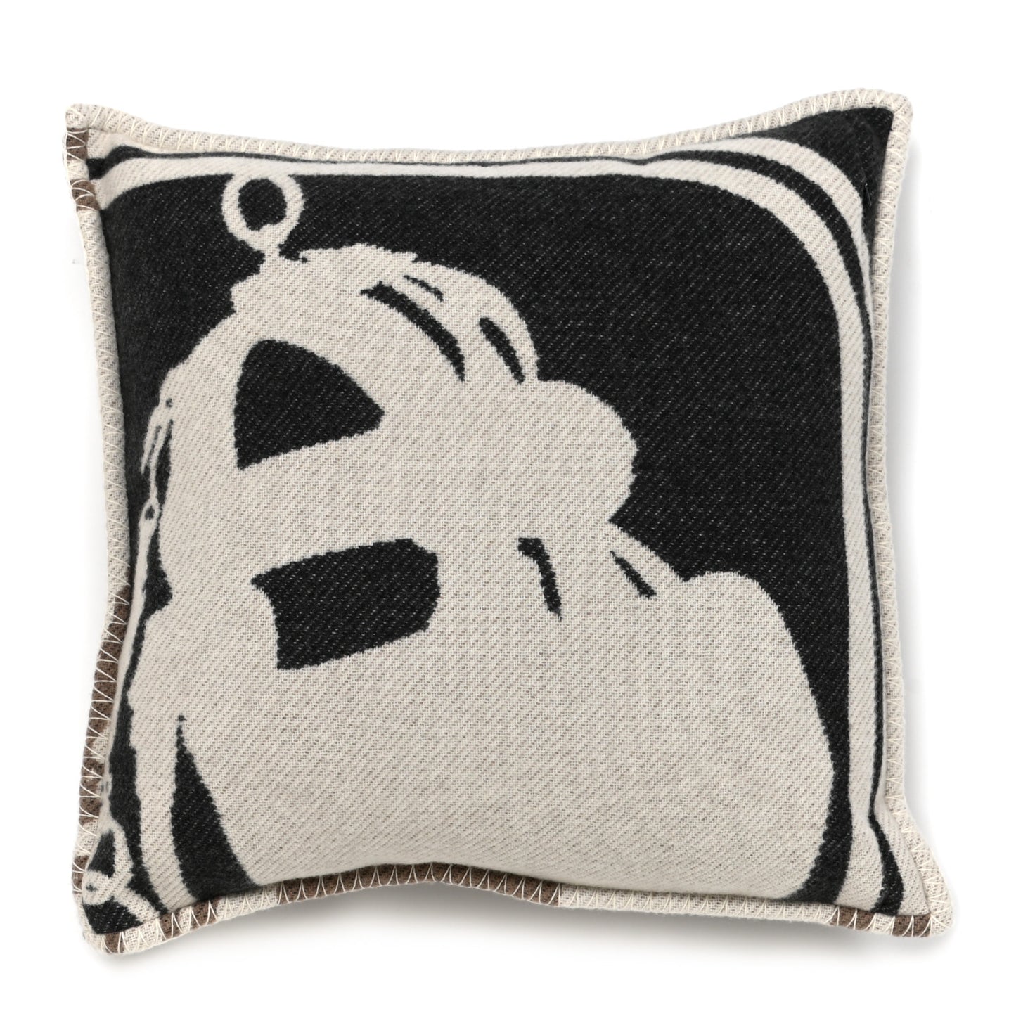 Merino Wool Cashmere Brides De Gala Pillow Ecorce
