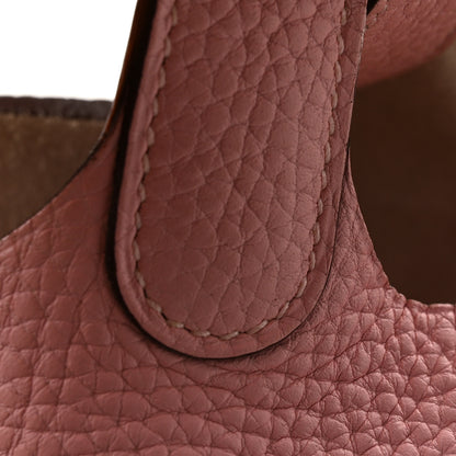 Hermes Taurillon Clemence Picotin Lock 18 PM Rose Sakura 13 of 14