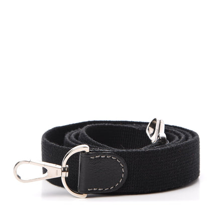 Hermes Toile Taurillon Clemence Shoulder Strap Black 1 of 5