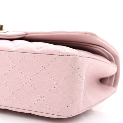 Chanel Caviar Quilted Medium Double Flap Light Pink 10 of 11