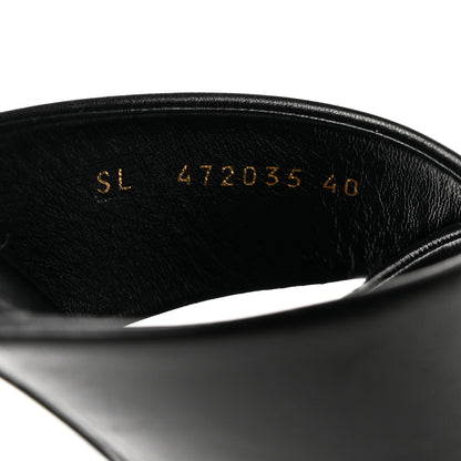 Saint Laurent Calfskin LouLou 70 Mules 40 Black 8 of 9