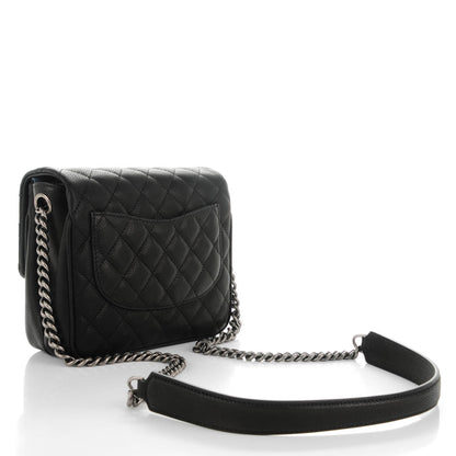 Chanel Caviar Quilted Small Rock In Rome Flap Black 3 of 8