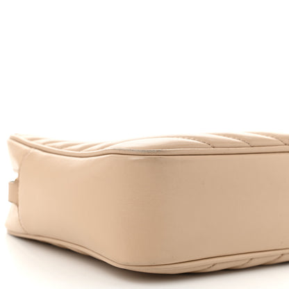 Saint Laurent Calfskin Matelasse Monogram Lou Camera Bag Dark Beige 10 of 15