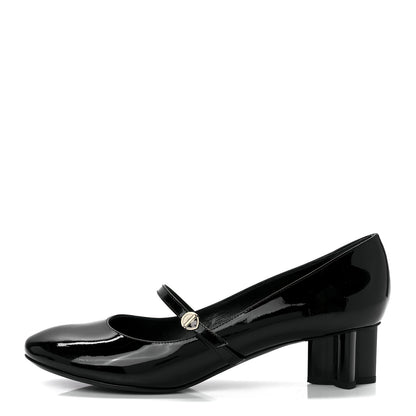 Louis Vuitton Patent Uniformes Silhouette 40mm Pumps 40 Black 1 of 8