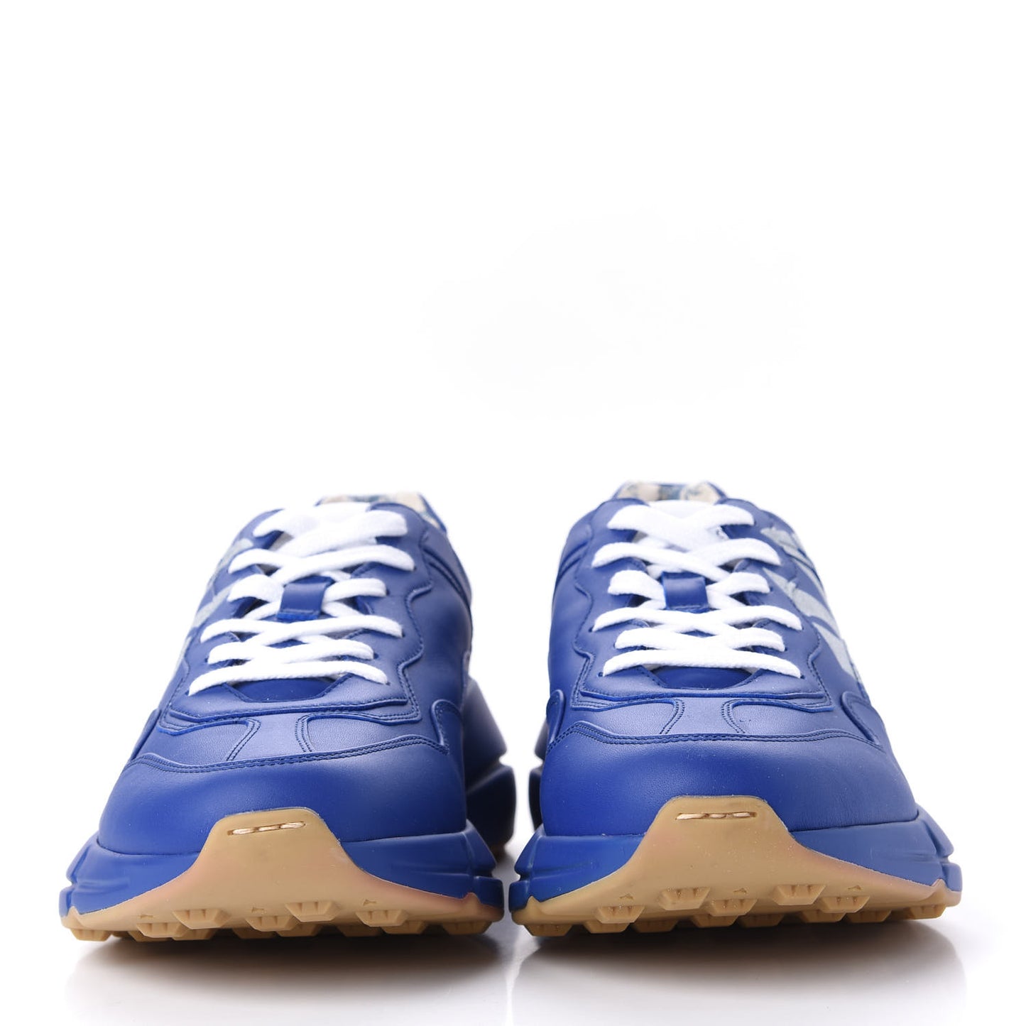 X MLB Calfskin NY Yankees Mens Rhyton Sneakers 8 Electric Blue