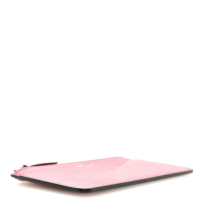 Louis Vuitton Calfskin Jeanne Wallet Zippered Insert Fuchsia 4 of 6