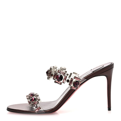 Christian Louboutin Laminated Calfskin PVC Just Jewel 85 Sandals 40 40 Palacy 1 of 10