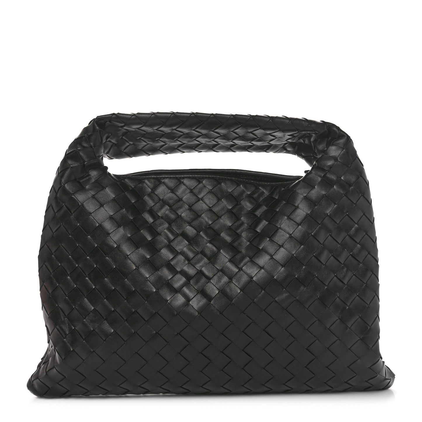 Calfskin Intrecciato Small Hop Black