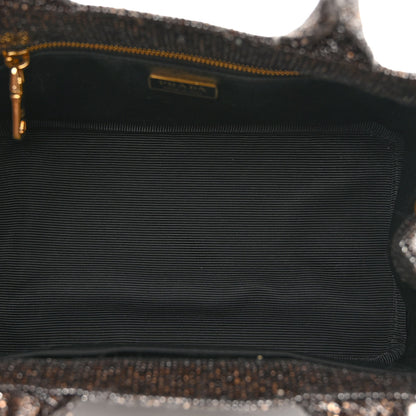 Prada Broccato Chain Tote Caffé 5 of 10