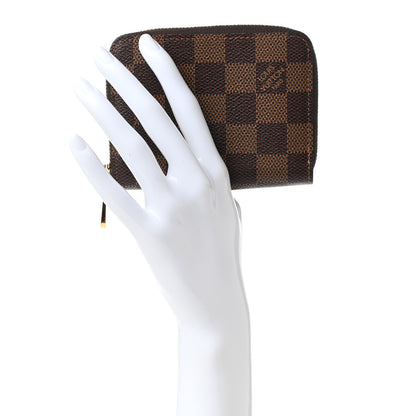 Louis Vuitton Damier Ebene Zippy Coin Purse Rose Ballerine 2 of 7