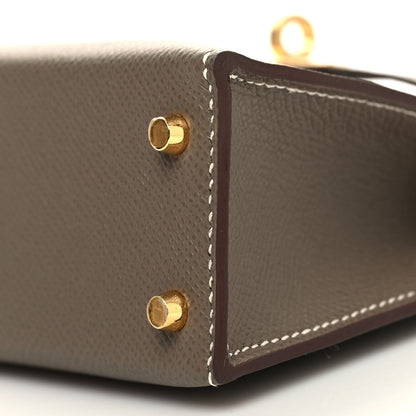 Hermes Epsom Mini Kelly Sellier 20 Etoupe 10 of 10