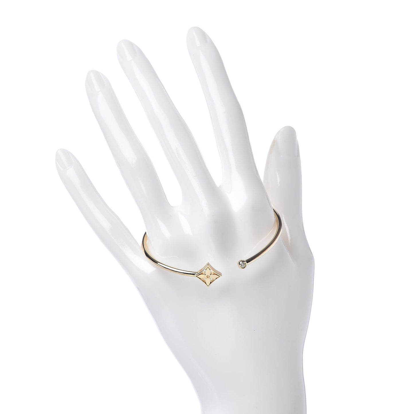 18K Yellow Gold Diamond Idylle Blossom Twist Bracelet