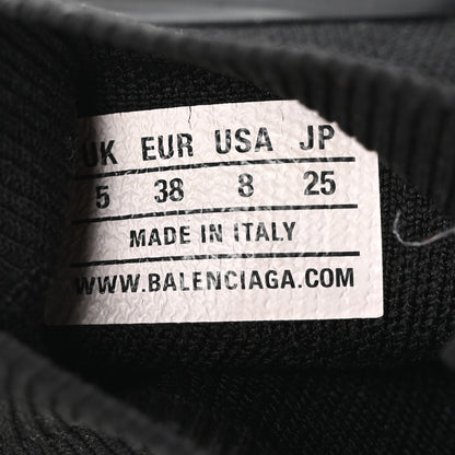 Balenciaga Neoprene Knit Womens Speed Graffiti Sneakers 38 Black White 8 of 8