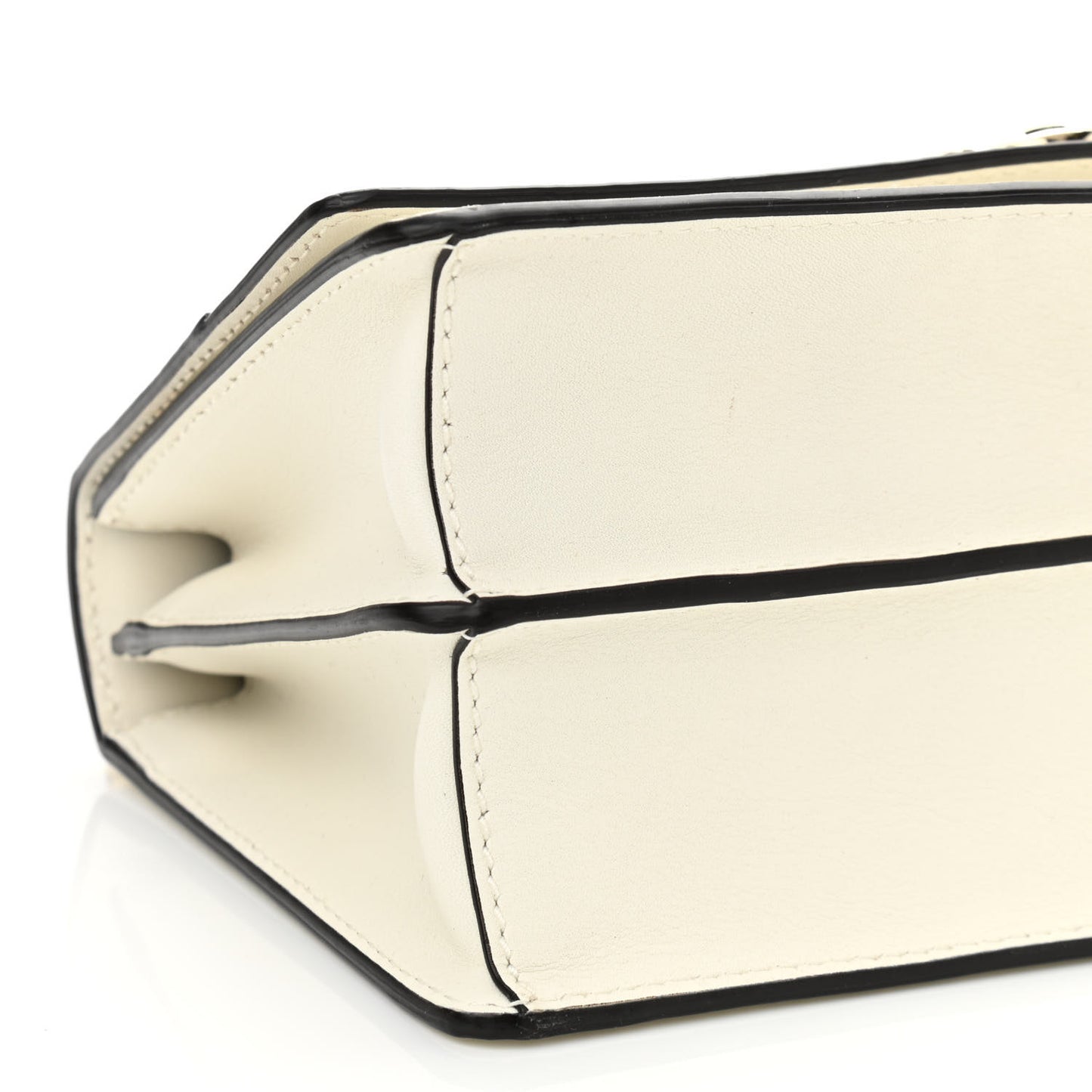 Shiny Calfskin Medium Varenne Shoulder Bag Latte