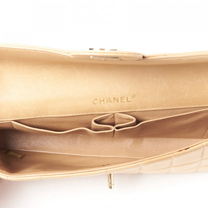 Chanel Lambskin East West Chocolate Bar Flap Beige 4 of 9