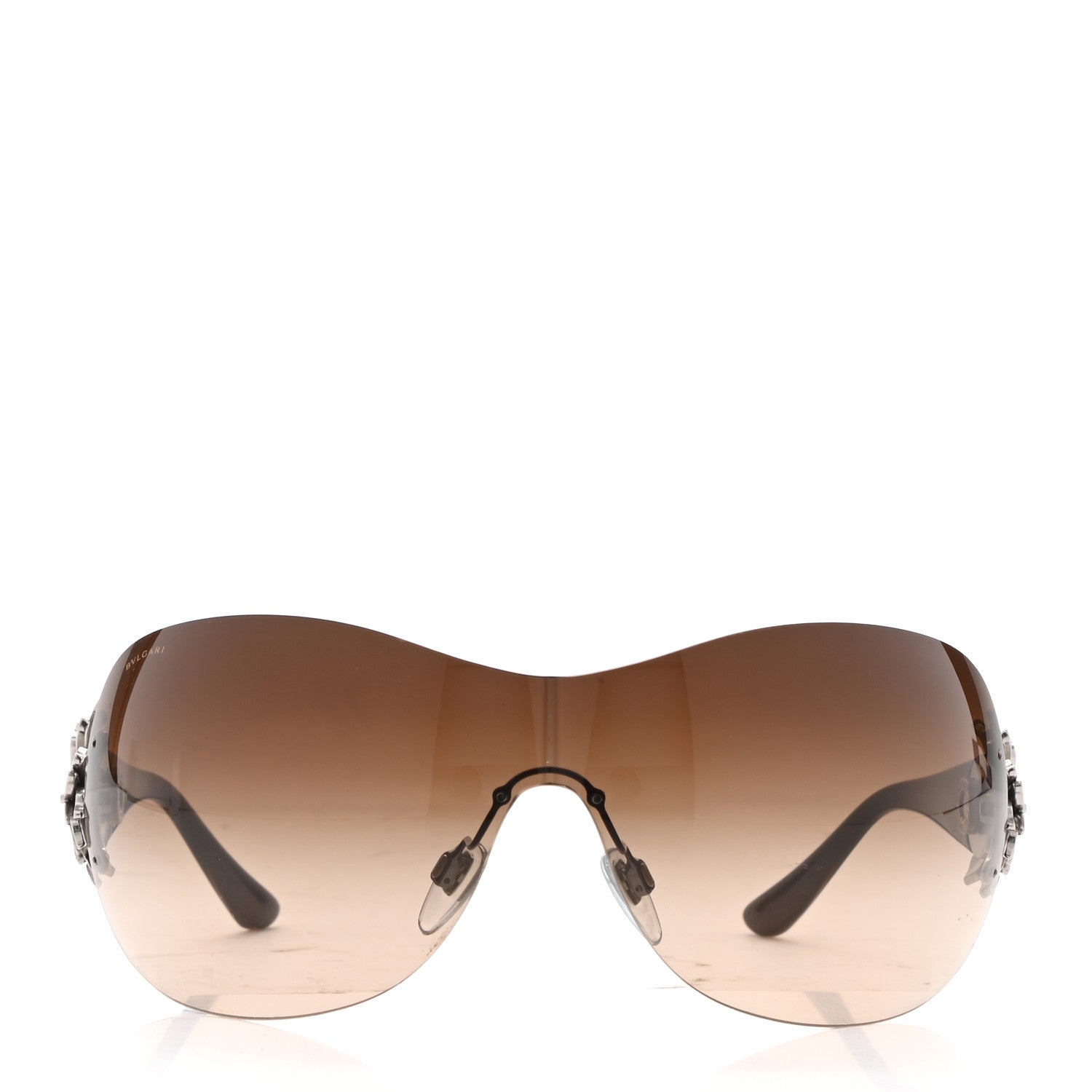 Bulgari Crystal Sunglasses 6064-B Brown 2 of 8