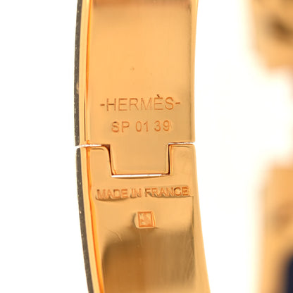 Hermes Narrow Enamel Clic Clac H Bracelet PM Indigo 3 of 3