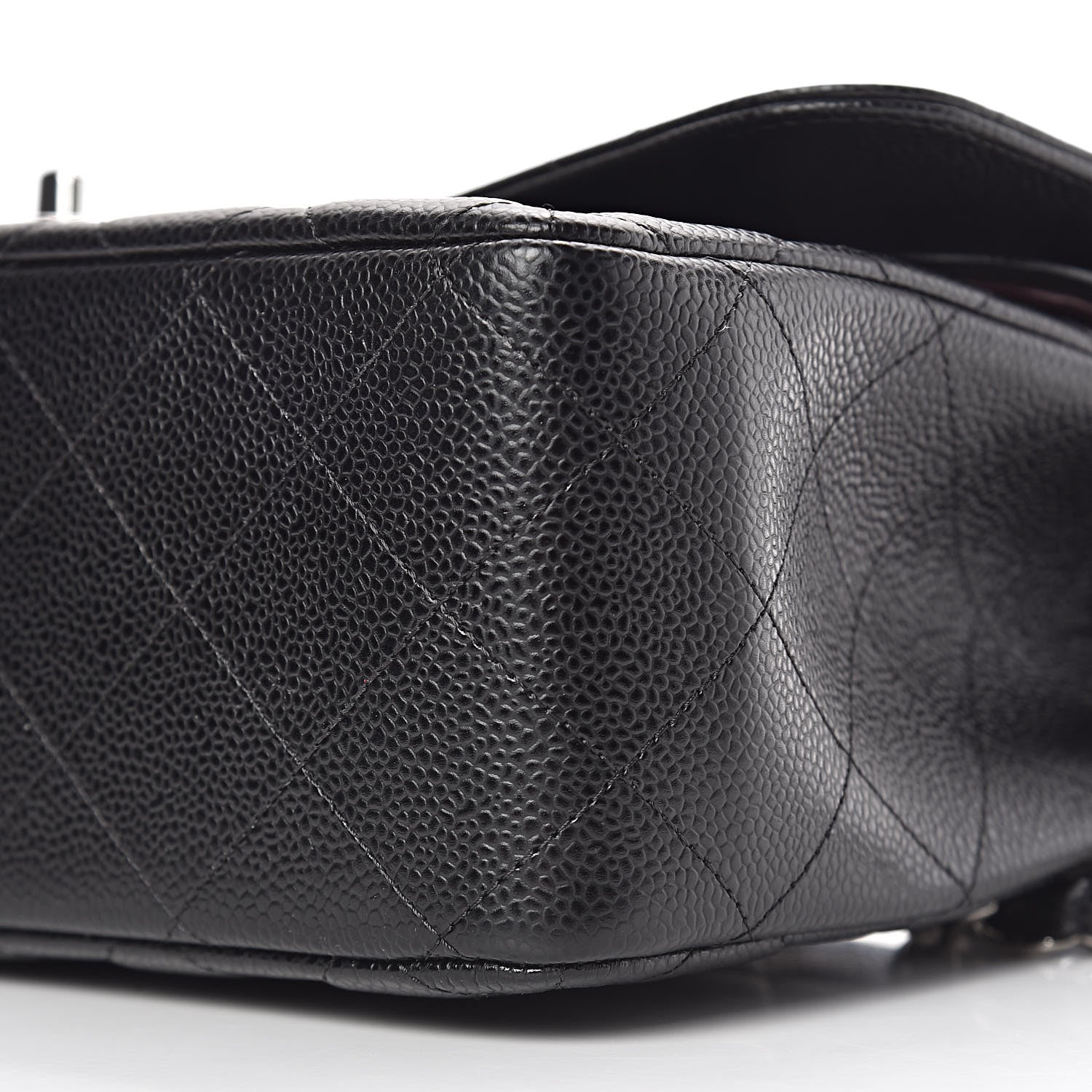 Chanel Caviar Quilted Jumbo Double Flap Black 11 of 12