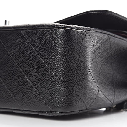 Chanel Caviar Quilted Jumbo Double Flap Black 11 of 12