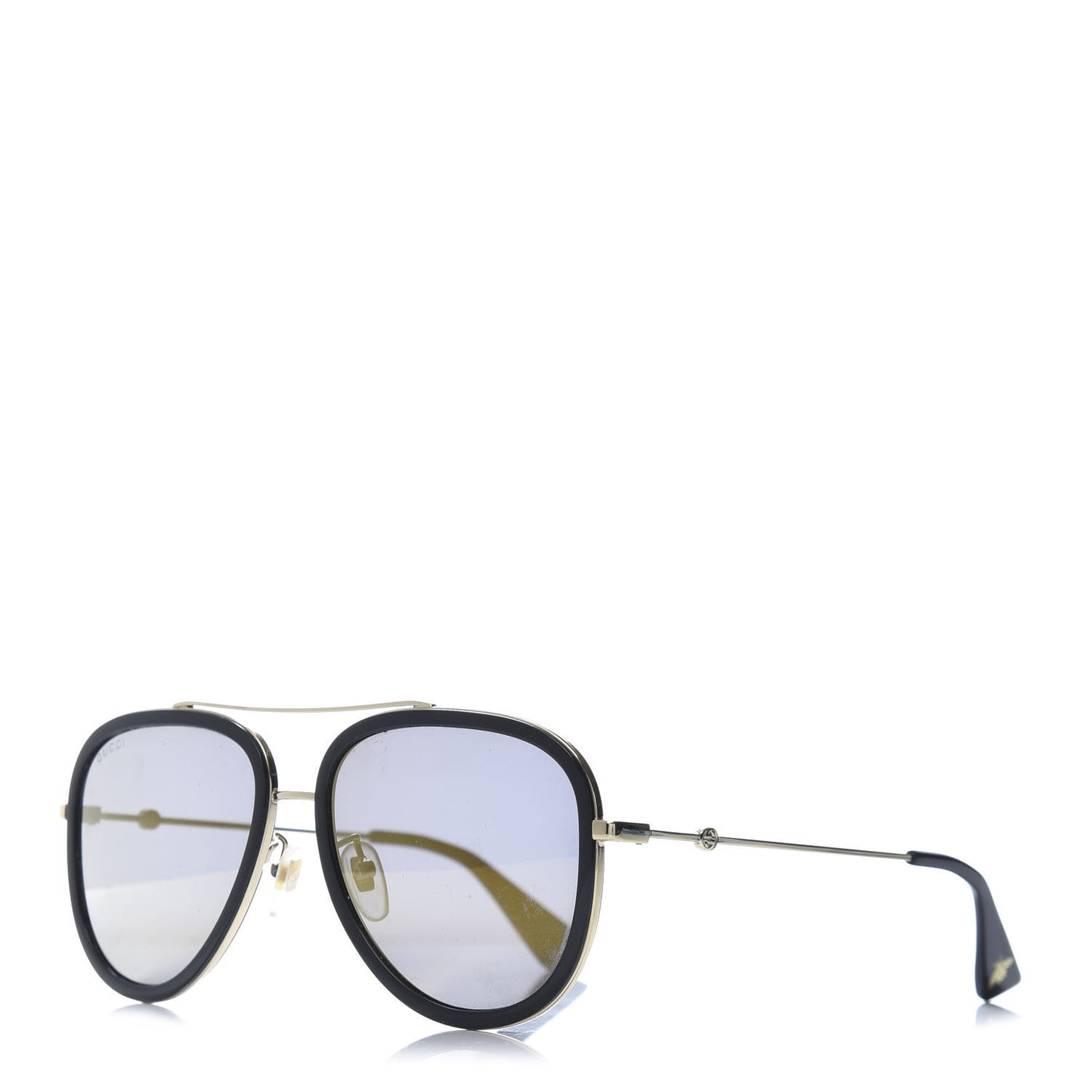 Aviator Sunglasses GG0062S Black Gold