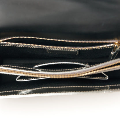Bulgari Metallic Calfskin Serpenti Forever Crossbody Bag Silver 6 of 14