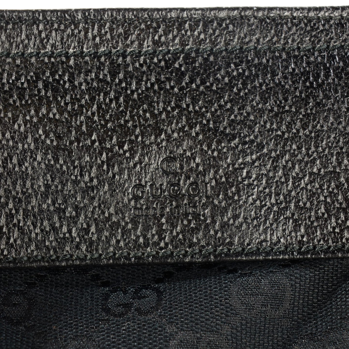GG Monogram Double Pocket Belt Bag Black