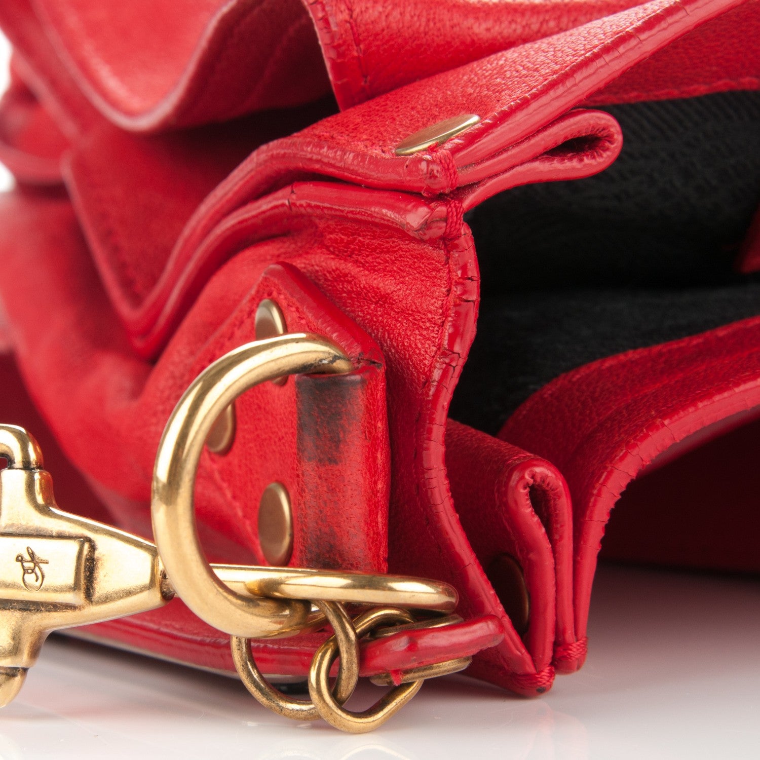 Proenza Schouler Lambskin Large PS1 Satchel Bright Red 12 of 14
