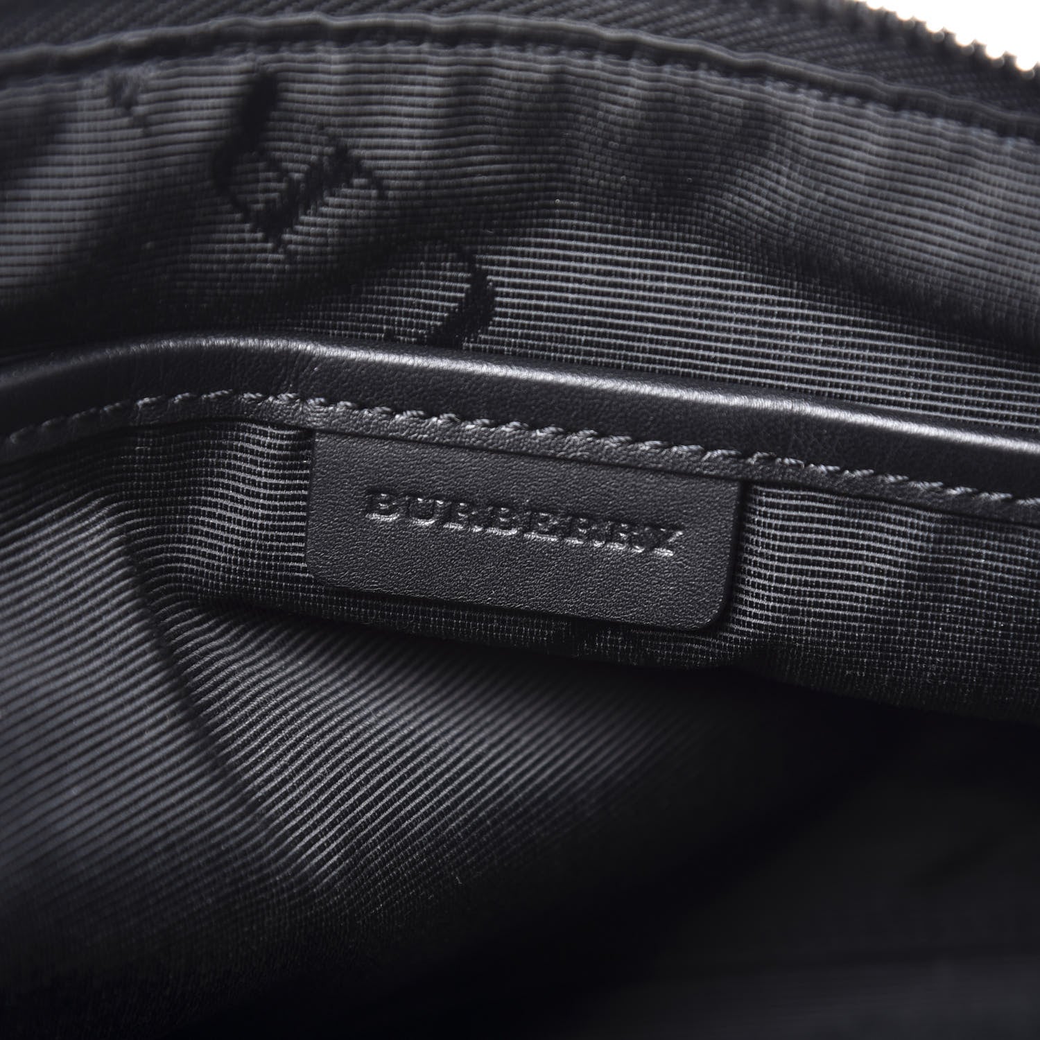 Burberry Nylon Pallas Head Zip Pouch Black 7 of 9