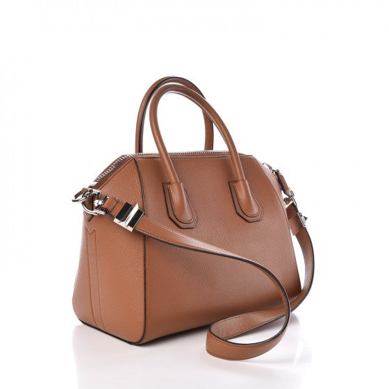 Sugar Goatskin Small Antigona Caramel
