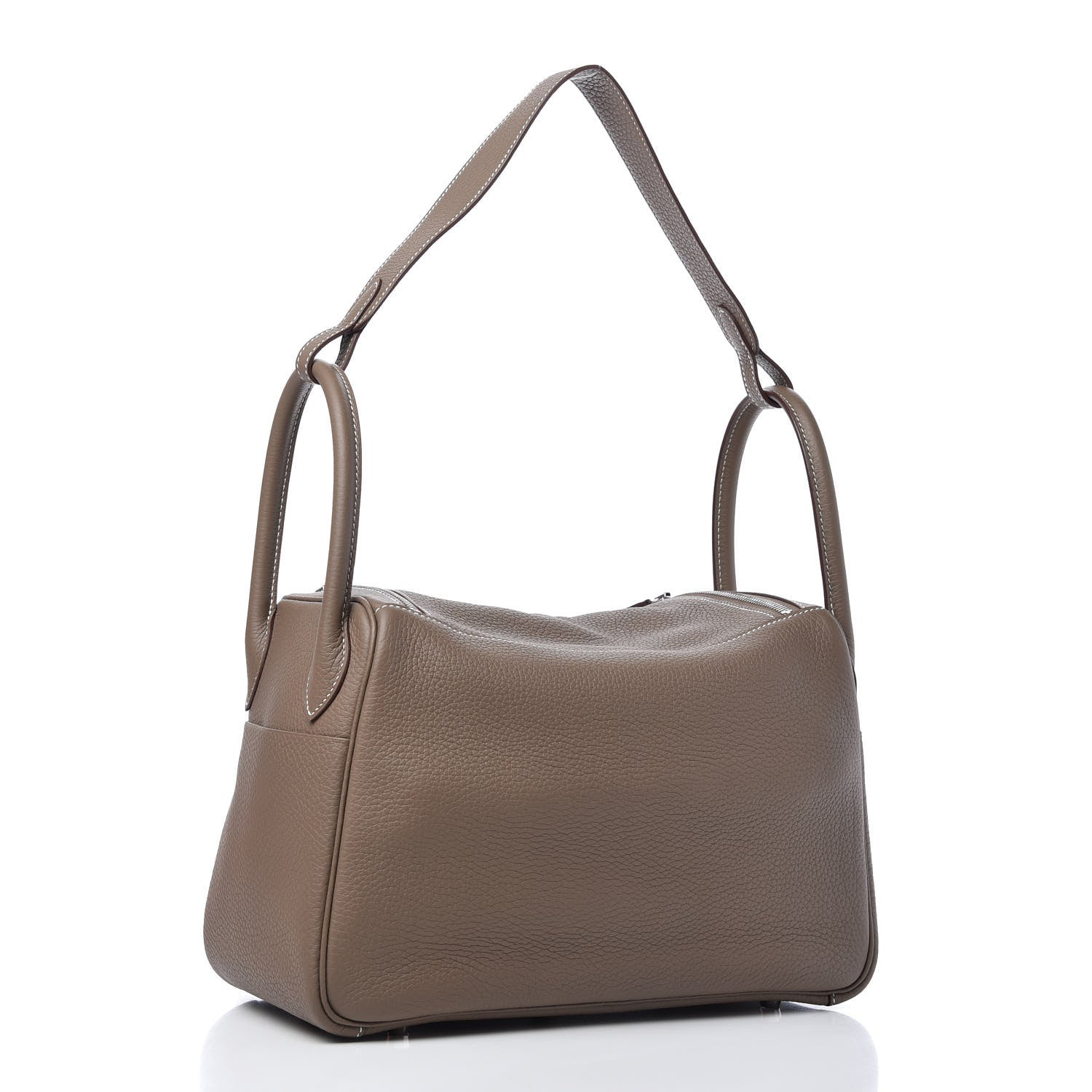 Hermes Taurillon Clemence Lindy 30 Etoupe 3 of 11