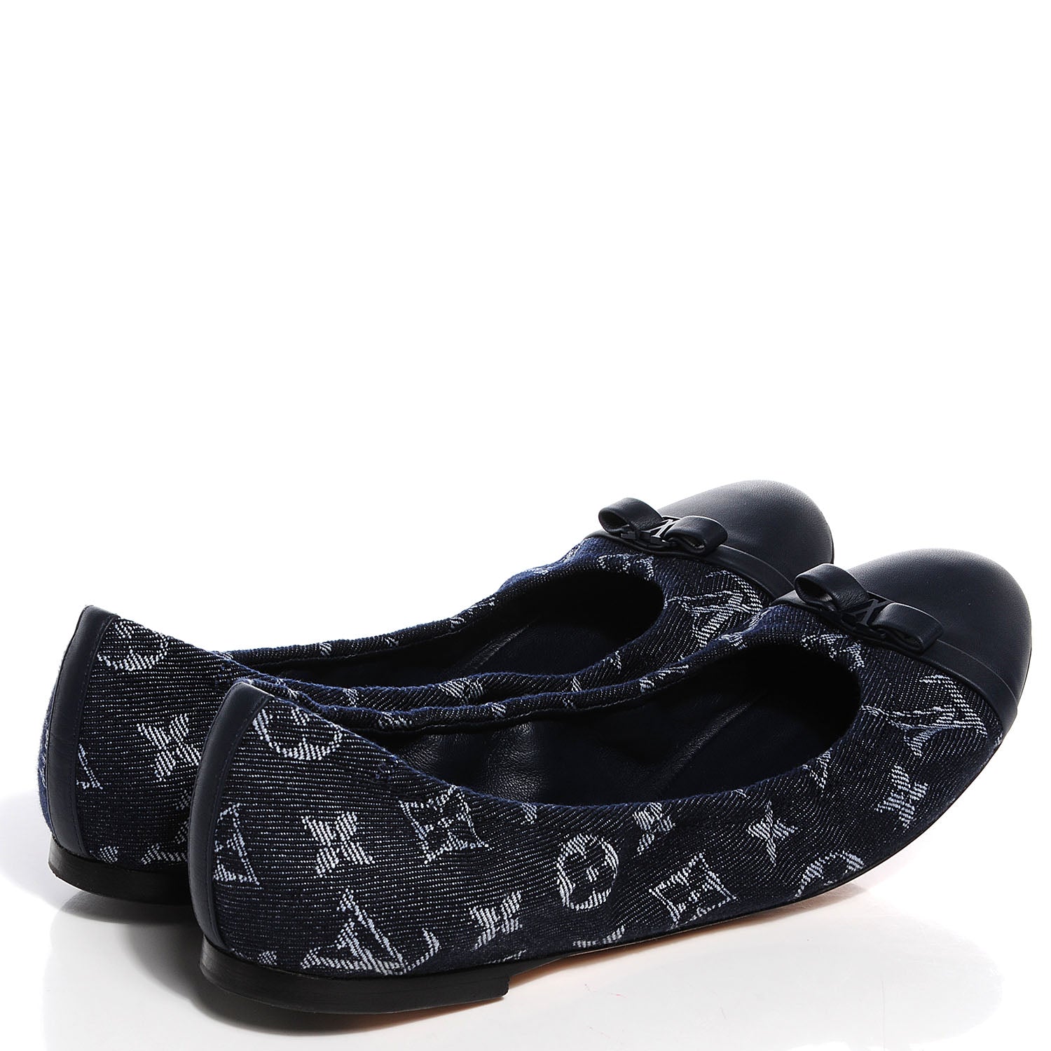 Louis Vuitton Monogram Denim Elba Ballerina Flats 40 US 10 4 of 7