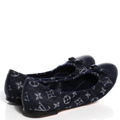 Louis Vuitton Monogram Denim Elba Ballerina Flats 40 US 10 4 of 7