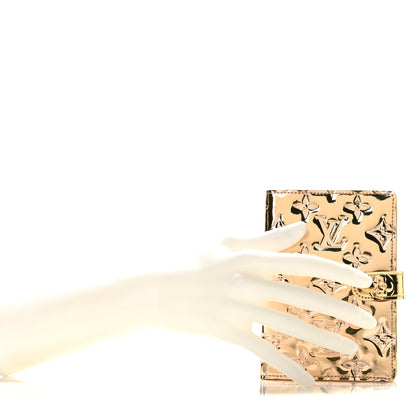 Louis Vuitton Monogram Miroir Small Ring Agenda Gold 2 of 8