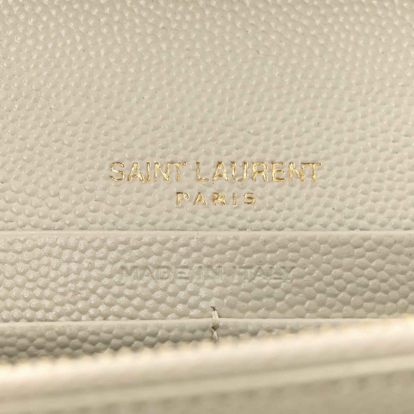 Grain De Poudre Mixed Matelasse Triquilt Monogram Chain Wallet Blanc Vintage